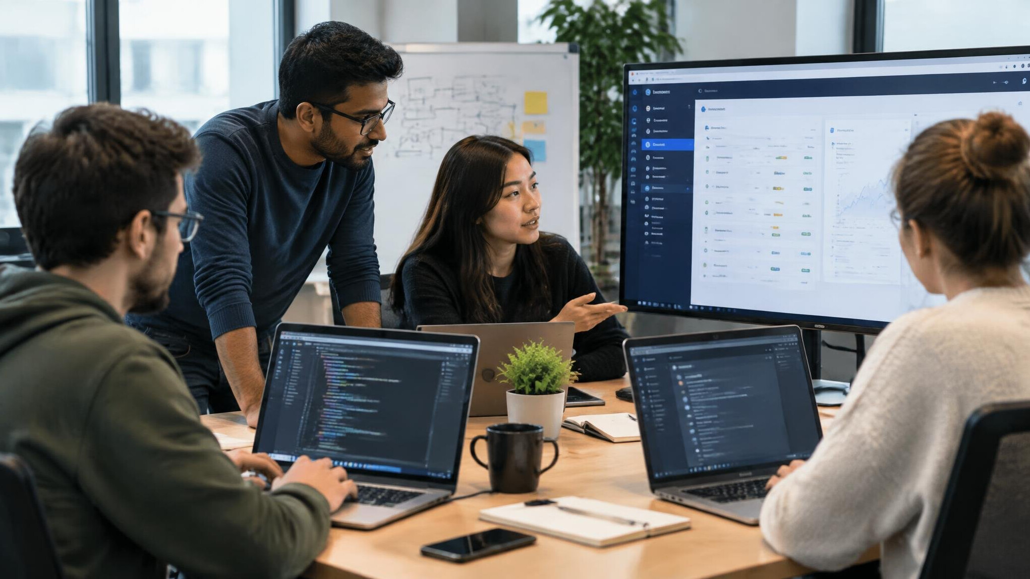software development team meeting