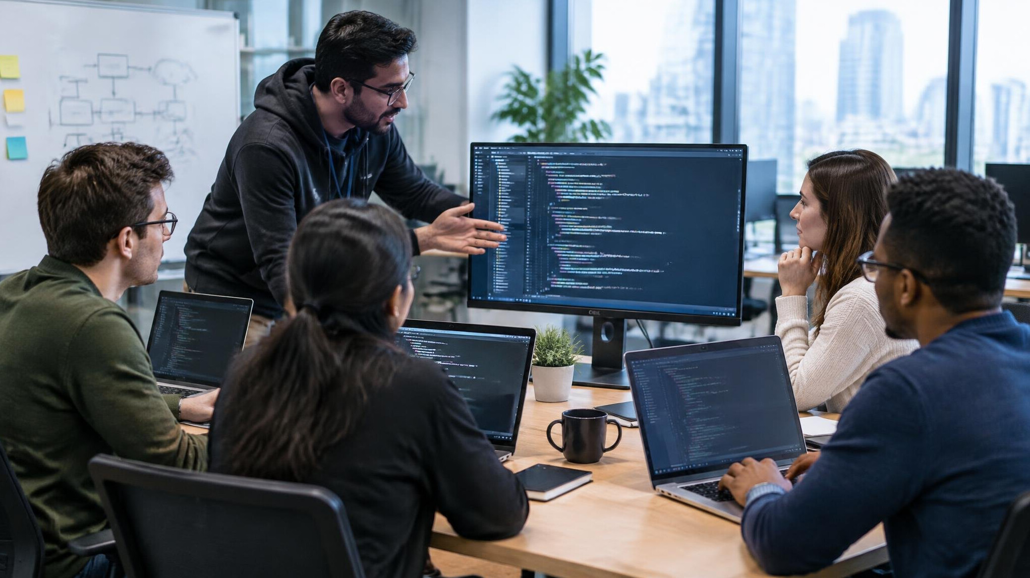 software development team meeting