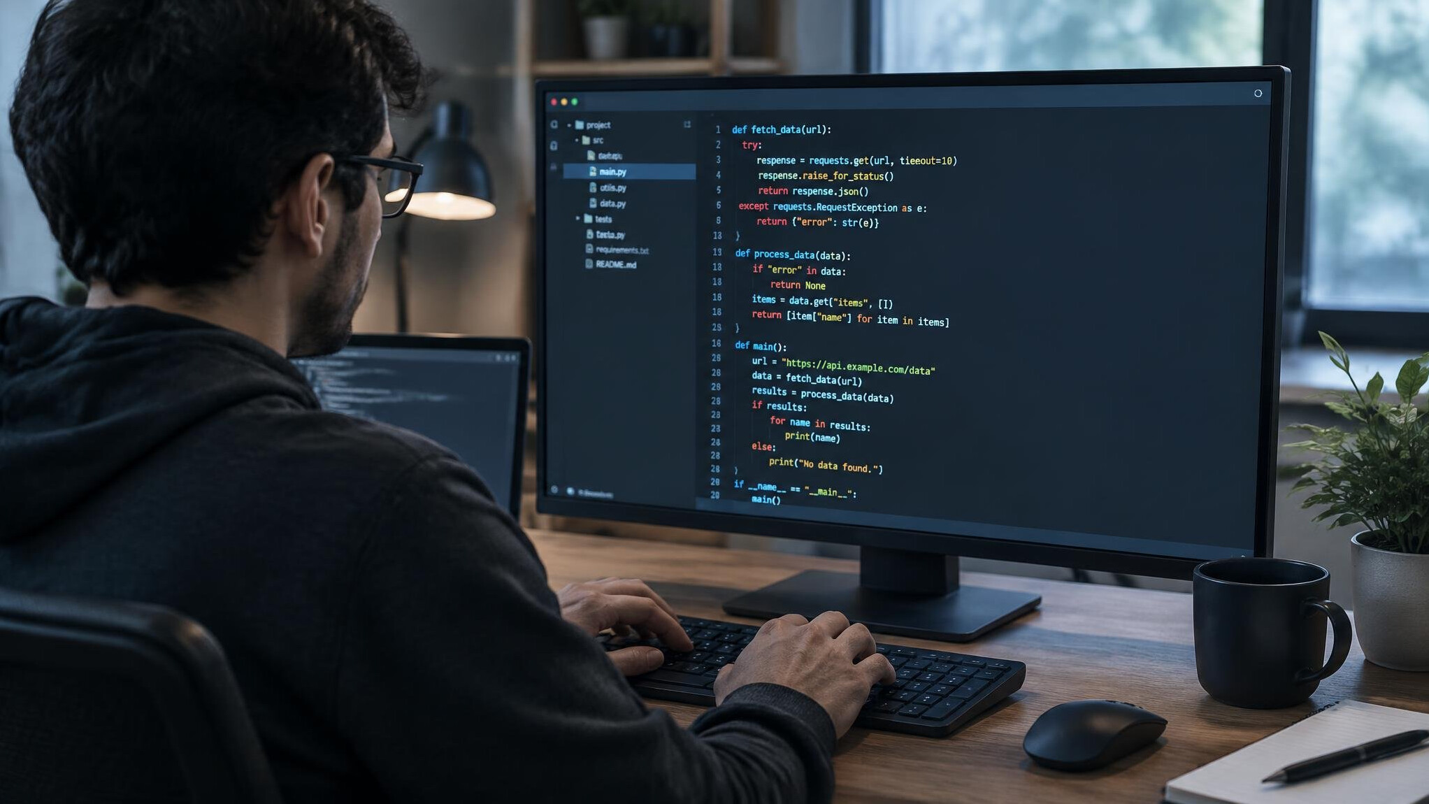 software code on screen